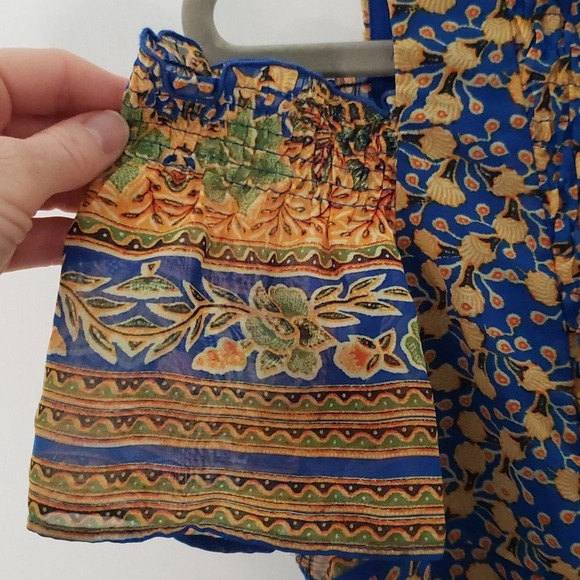 Rabbit Rabbit Rabbit Floral Multicolor Smocked Lined Size 6 Dress - Picture 4 of 14